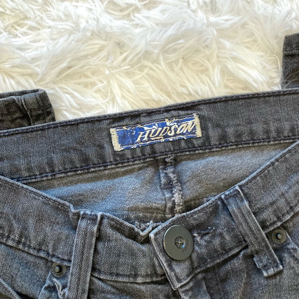 Hudson Dark Gray Wash Skinny Jeans - Picture 2 of 10